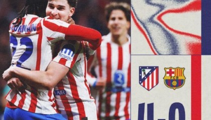 ppgame-【国王杯】马竞4比0巴萨！格子破门小蜘蛛传射